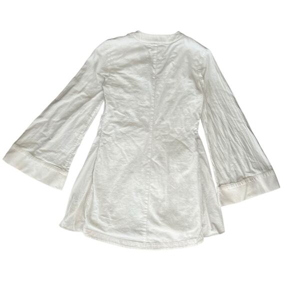 L'Academie Revolve Women’s The Janeiro Tie Front Bell Sleeve White Mini Dress XS - Picture 6 of 13